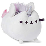 GUND Pusheen Super Pusheenicorn Squeezer Wing Movement Plush Stuffed Cat Unicorn, White