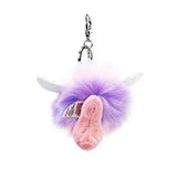 GUND Pusheen Super Pusheenicorn Unicorn Cat Plush Pom Deluxe Keychain, 4"