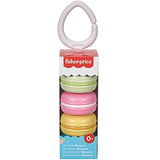 Fisher-Price My First Macaron Pretend Food TakeAlong Baby Rattle Activity Toy, Multicolor