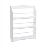 Guidecraft Expressions White Bookrack - Storage Bookshelf Kids School Furniture