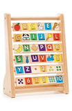 Melissa & Doug ABC-123 Abacus - Classic Wooden Educational Toy With 36 Letter and Number Tiles