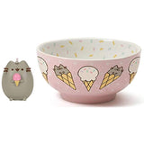 Pusheen Our Name is Mud Ice Cream Bowl and Ice Cream Cone Ornament Bundle