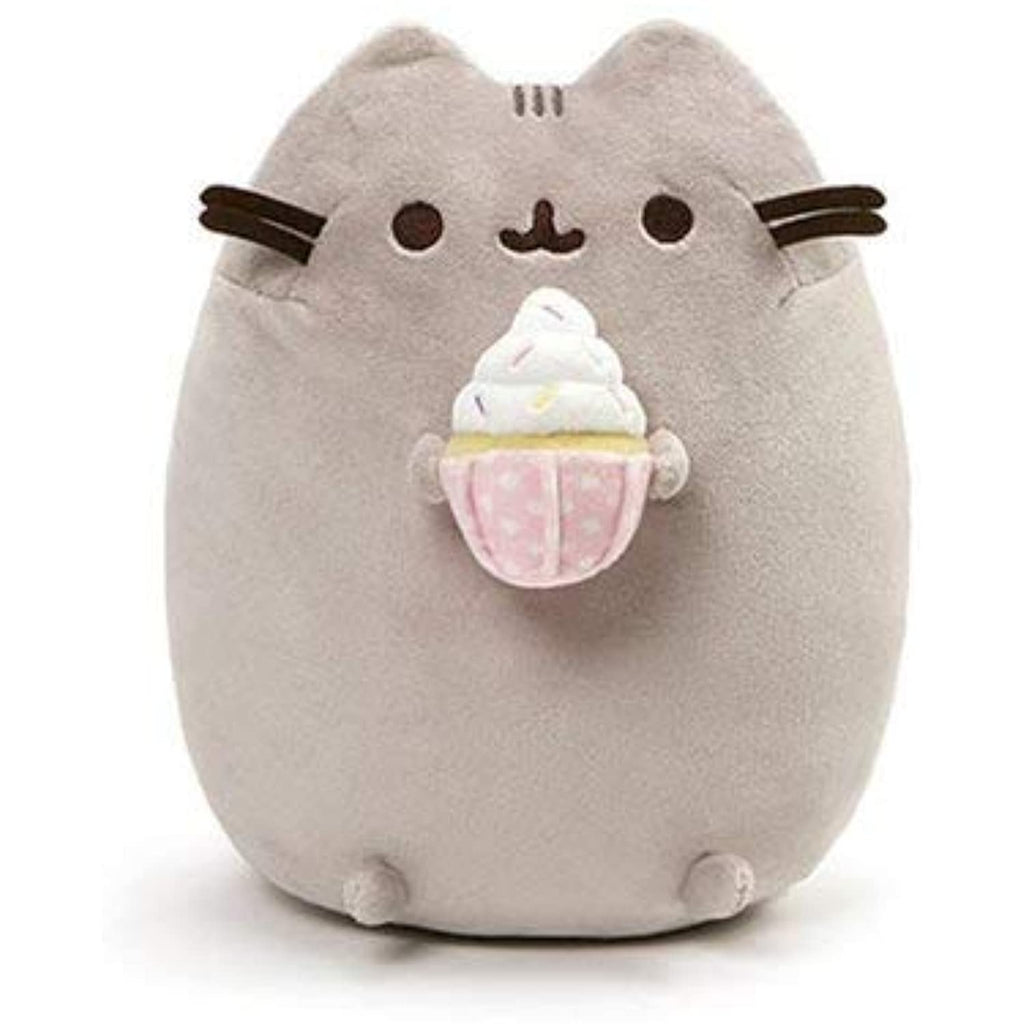 GUND Baking Pusheen Collectible Set and Cupcake Plush Bundle