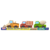 Melissa and Doug Low Loader and Stacking Construction Vehicles Bundle