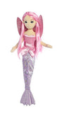 Aurora World Sea Sparkles Fairy Mermaid Coralina Plush,Pink