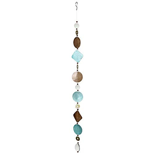 Woodstock Chimes CCDSB The Original Guaranteed Musically Tuned Chime Asli Arts Collection, Capiz Cascade-Sea Breeze