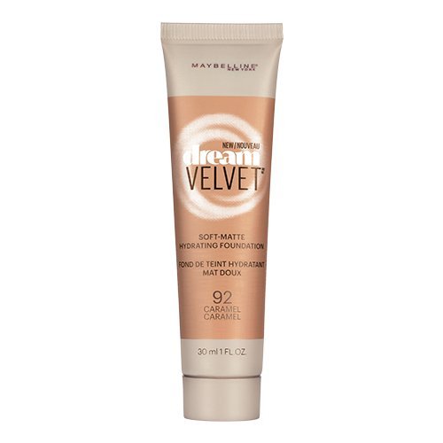 Maybelline New York Dream Velvet Soft-Matte Hydrating Foundation, Caramel, 1 fl. oz.