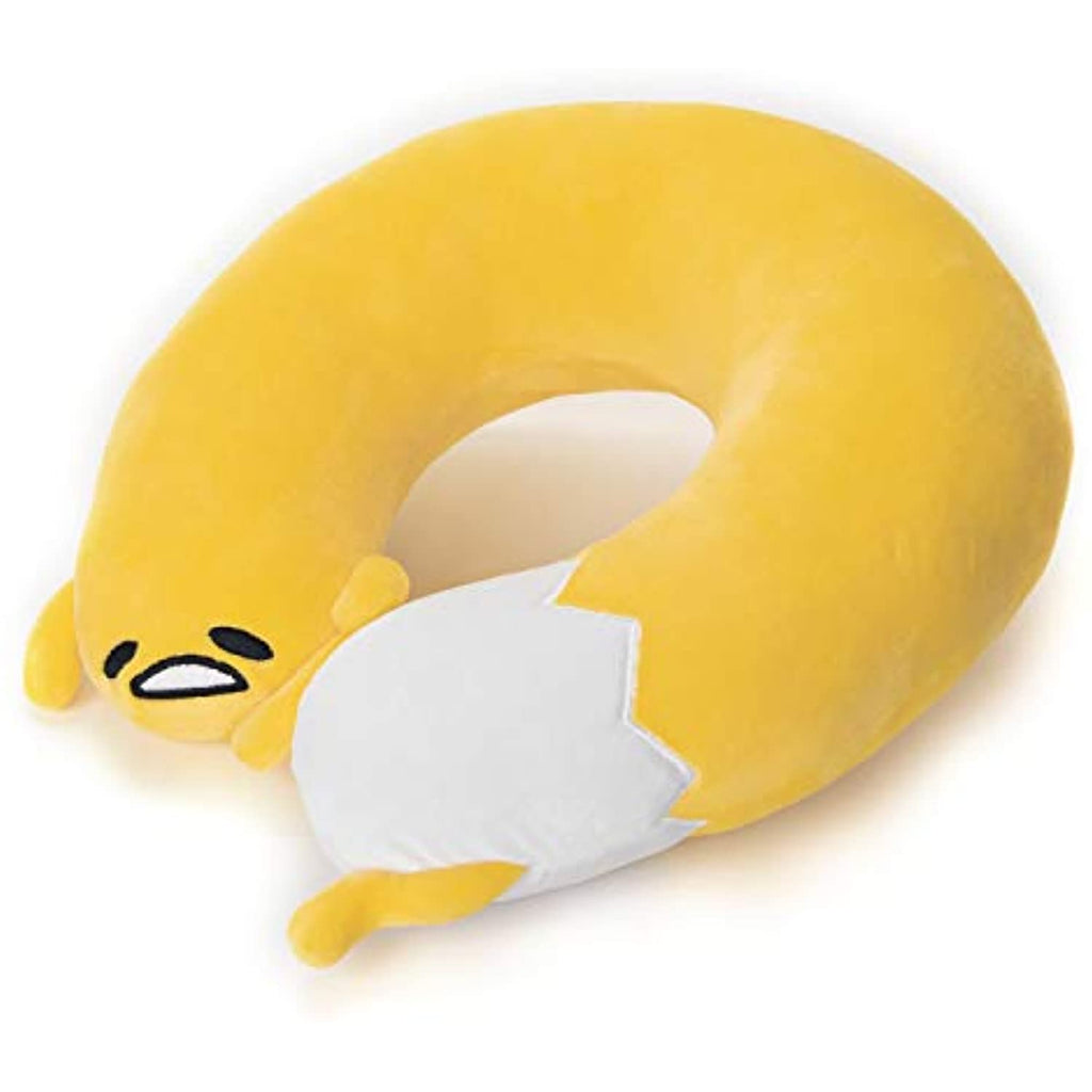 GUND Sanrio Gudetama The Lazy Egg Neck Pillow Soft Plush, Yellow and White, 11.5"