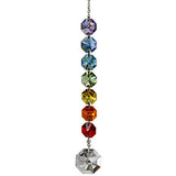 Woodstock Chimes CCHCO Crystal Chakra Cascade Suncatcher, Octagon