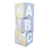 Melissa & Doug Jumbo Wooden ABC-123 Blocks - Natural