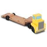 Melissa & Doug Wooden Trailer & Excavator & 1 Scratch Art Mini-Pad Bundle (04577)