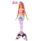 Barbie Dreamtopia Sparkle Lights Mermaid Doll with Swimming Motion and Underwater Light Shows, Approx 12-Inch with Pink-Streaked Blonde Hair, Gift for 3 to 7 Year Olds