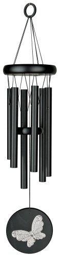 Woodstock Chimes HCKB The Original Guaranteed Musically Tuned Chime, 17-Inch, Black