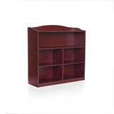 Guidecraft 5-Shelf Cherry Bookcase - Adjustable Shelves, Home & Office Organizer Furniture, Book Display