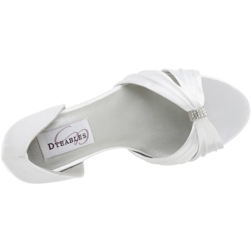 Dyeables Women's Daisy Dyeable Pump,White,7.5 M