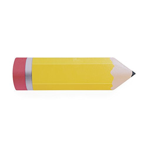 Guidecraft Classroom Wall Art Yellow Pencil - Kids Preschool Decorative Wooden Wall Plaque