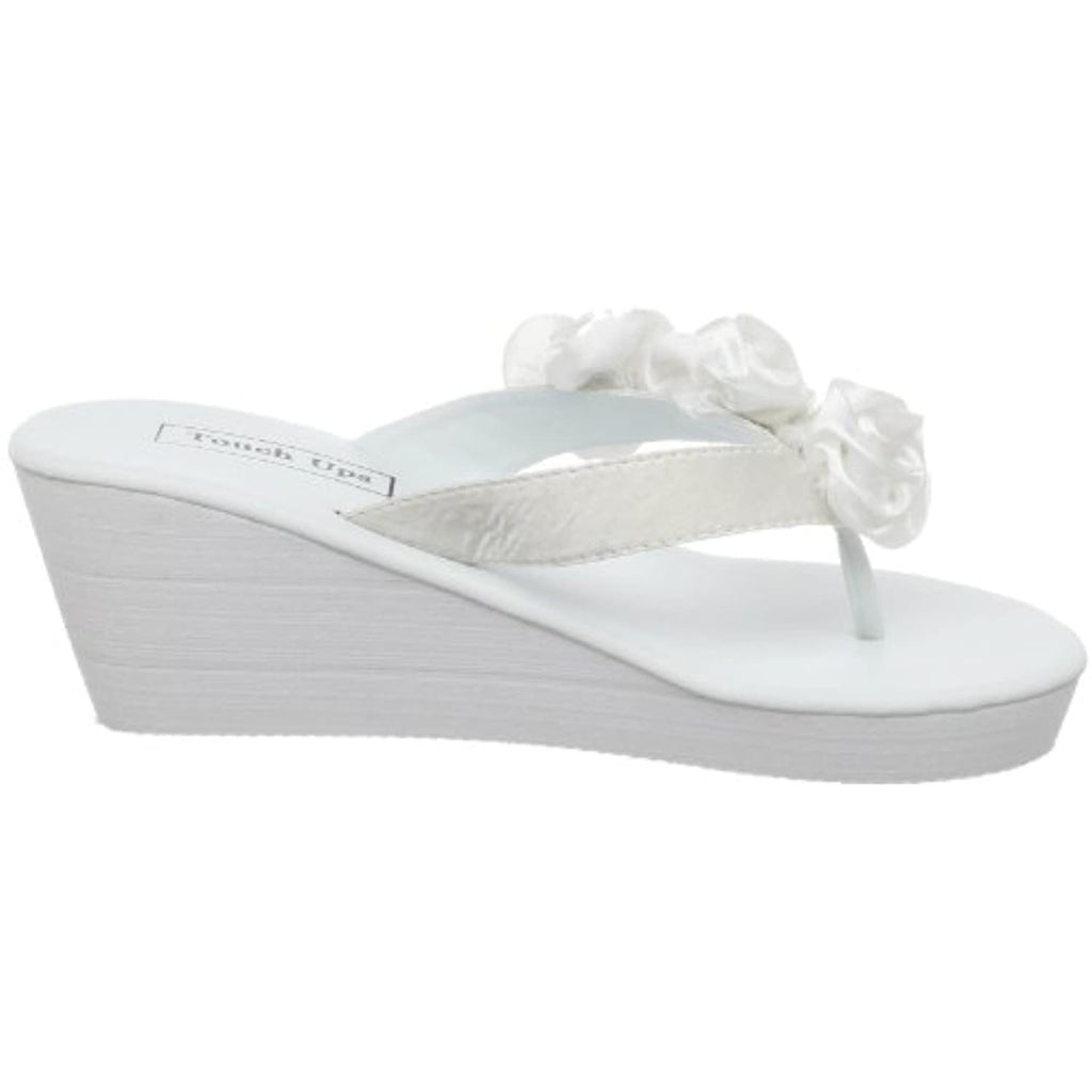 Touch Ups Women's Birdy Sandal,White Vinyl,10 M US