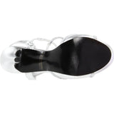 Touch Ups Women's Allie Manmade Platform Sandal,Silver,6.5 M US