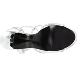 Touch Ups Women's Allie Manmade Platform Sandal,Silver,10.5 M US