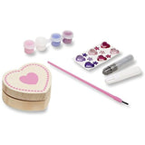 Melissa & Doug Heart Box Decorate-Your-Own Kit + Free Scratch Art Mini-Pad Bundle [88503]