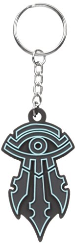 Warcraft Men's Movie Kirin Tor Logo Rubber Keychain, Black/Grey, One Size