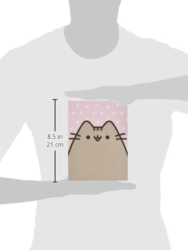 Pusheen The Cat Pink Polka Dot Journal Notebook and Puffy Stickers Set