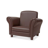 Melissa & Doug Child's Armchair - Coffee Faux Leather