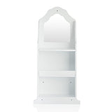 Guidecraft Dress Up Vanity  White: Dresser, Armoire with Storage Bins and Mirror for Kids, Toddlers Playroom Organizer, Children Furniture