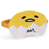 GUND Sanrio Gudetama The Lazy Egg Sleep Mask Soft Plush, Yellow and White, 4"