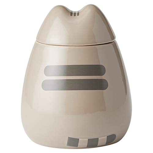 Enesco 6002674 Our Name is Mud Pusheen Sculpted Cookie Jar, 8 Inch, Gray