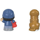 Toy Figure Pack ~ Story Starter Figure Set - HBW64 ~ Mailperson and Brown Dog Figures