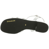 Dyeables Women's Palace Flat Sandal,Silver,4 M