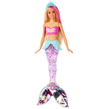 Barbie Dreamtopia Sparkle Lights Mermaid Doll with Swimming Motion and Underwater Light Shows, Approx 12-Inch with Pink-Streaked Blonde Hair, Gift for 3 to 7 Year Olds