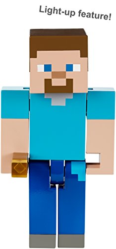 Minecraft Torch-sparking Steve Light-up Figure