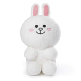 GUND Line Friends Cony Seated Plush Stuffed Animal Rabbit, White, 7", Multicolor