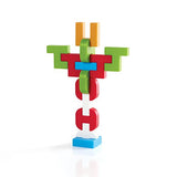 Guidecraft IO Blocks Digital Puzzle Building STEM Educational Construction Toy 76 - Piece Set
