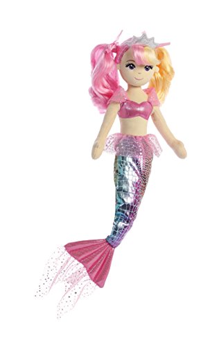 Aurora World Sea Sparkles Rainbow Mermaid Sea Rose Plush