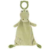 GUND Baby Baby Toothpick Ensley Alligator Teether Lovey Plush Stuffed Animal and Security Blanket, Green, 13"