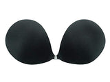 NuBra Seamless Push Up Strapless Bra Pads A B C D Bragel Made in USA + Cleanser Black