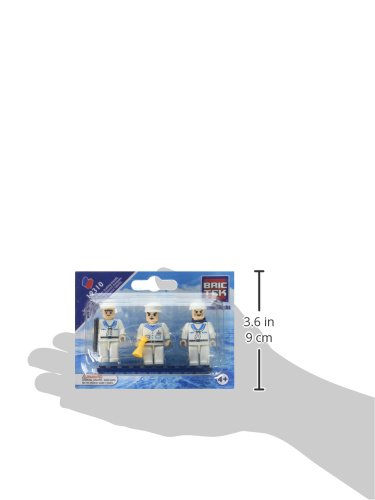 Bundle of 2 |Brictek Mini-Figurines (2 pcs Firefighter & 3 pcs Navy Sets)