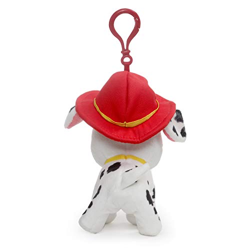 GUND Paw Patrol Marshall Backpack Clip Plush Stuffed Animal Dog, Red, 4"