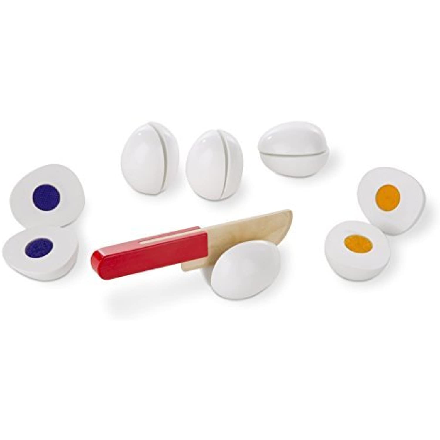 Melissa & Doug Bread and Butter Toast Set with Slice and Sort Egg Set – Wooden