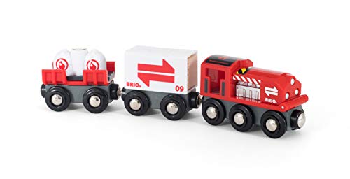 Brio Cargo Train World - Train (33888) - Wooden Train - Compatible with All Wooden Train Sets