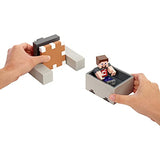 Minecraft Minecart Mayhem Playset with Steve Character Figure, Launching Cart and Accessories, Creation, Exploration and Survival Game for Kids Ages 6 Years and Older