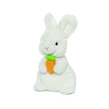GUND Easter Lil Whispers Standing Bunny Rabbit with Carrot Plush Stuffed Animal 7.5", White