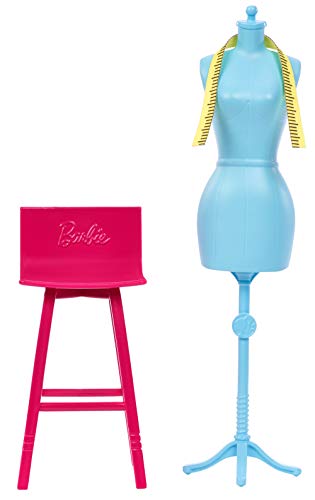 Barbie Fashion Design Studio Playset with Sewing Machine Station, Dress Form and Themed Toys, for 3 to 7 Year Olds