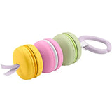 Fisher-Price My First Macaron Pretend Food TakeAlong Baby Rattle Activity Toy, Multicolor