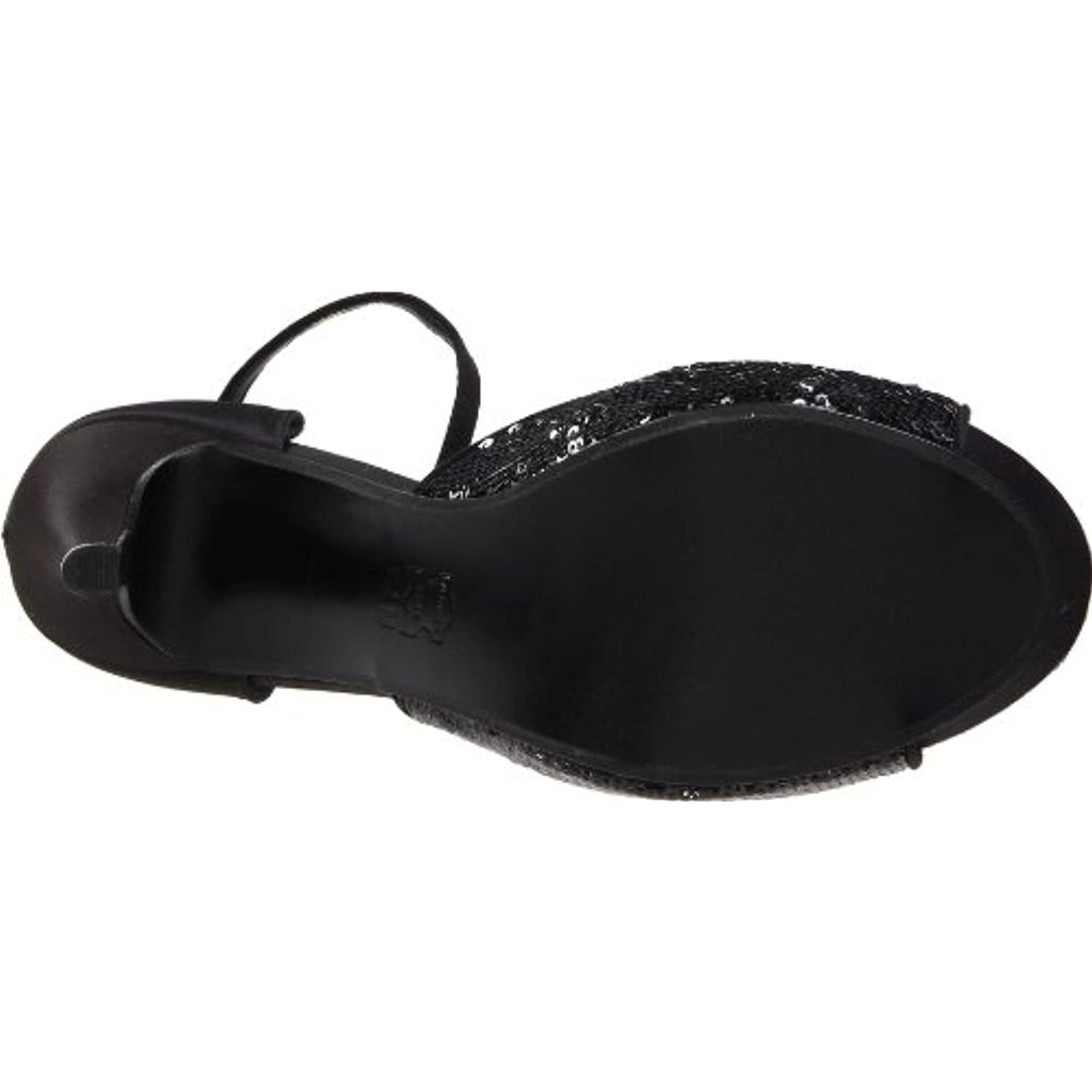 Touch Ups Women's Debbie Ankle-Strap Sandal,Silver Sequins,7.5 M US