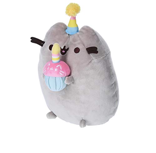 Enesco Pusheen Birthday Mug bundle with 10.5" Cupcake Plush