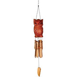 Woodstock Chimes WOODCWO Wise Owl Bamboo Chime